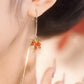 Maple Leaf Threader Earrings Women Party Wedding Jewelry Dangle Gifts Earrings