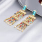 27 Styles Colorful Crystal Lady Cute Dangle Earrings for Women Jewelry Girls