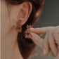 Brown Rabbit Stud Earrings Women gift Earring Fashion Charm Modern Jewelry