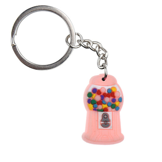 Bubble Gum Machine Creative Cartoon PVC Keychain For Keyring Bag Car Key Chain