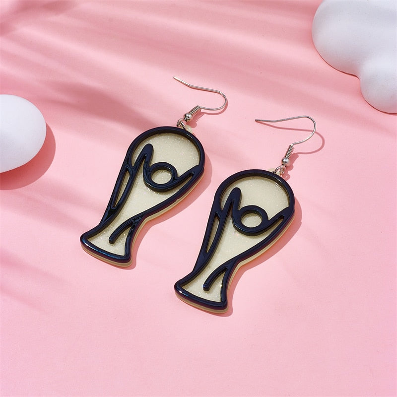 World Cup Design Drop Earrings Female Travel Cartoon Earrings Creative Art