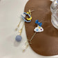 Cartoon Cloud Star Drop Earrings Women Fashion Creative Art Cute Stylish Jewelry