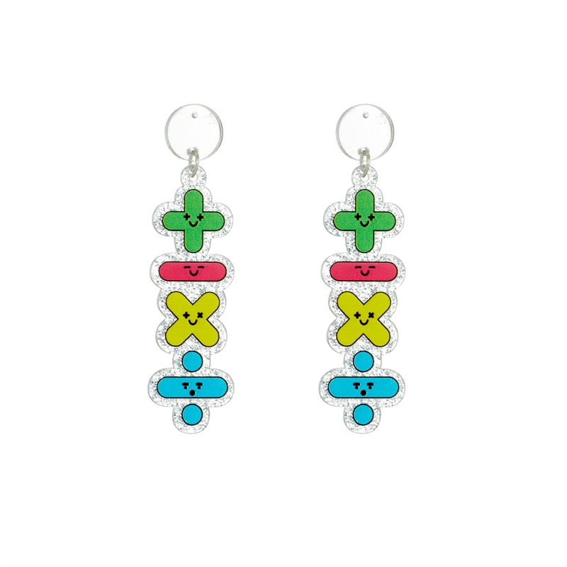 31 Styles Unique Designs Acrylic Drop Earrings Women Travel Fashion Cartoon