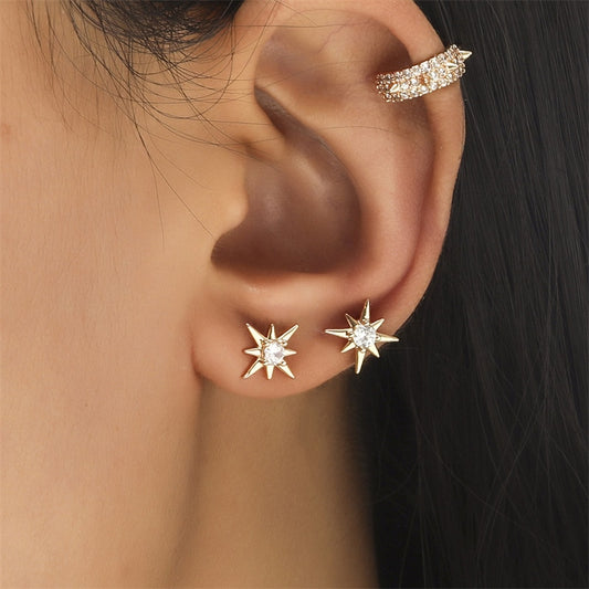 1Pc Bohemian Stars Ear Stud Earrings Women Girl Trendy Earrings Jewelry