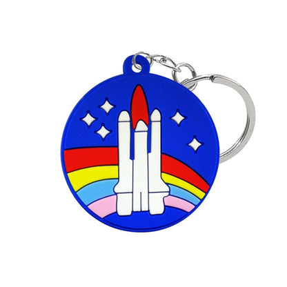 Rocket Keyring Cute Cartoon Style Keychains Bag Car Pendant Jewelry Gift