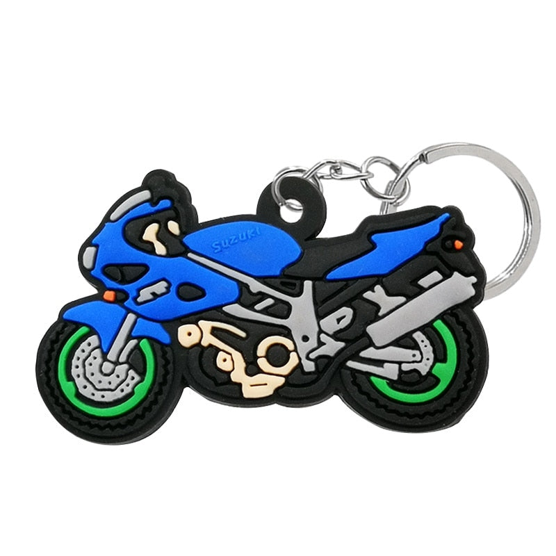 21 Styles PVC Vehicle Series Keychain Cute Keyring Car Key Accessories Gadget