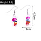 Multicolor Stone Beads Drop Dangle Earrings Trendy Women Fashion Earrings