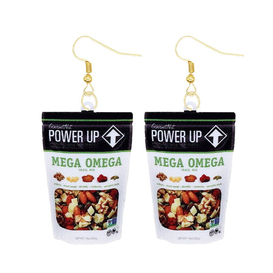 Power Up Mix Bag Funny Design Drop Earrings Women Charms Earring Fashion