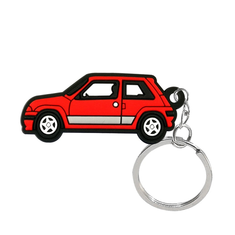 21 Styles PVC Vehicle Series Keychain Cute Keyring Car Key Accessories Gadget