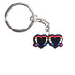 18 Styles Love is Love Pride Rainbow Pendant PVC Keychain with Car Bag Key Chain