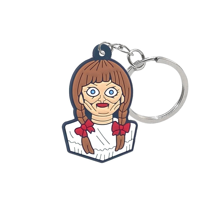 15 Styles Horror Movie Characters Keychain Cartoon Creative Gift Key Holder