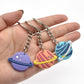 6 Styles Solar System Planet Space Keychain Party Gift Cute Keyring Cartoon DIY