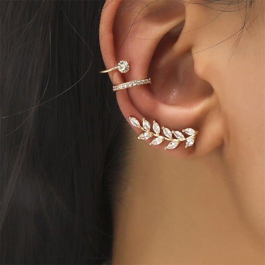 1Pc Leaf Branch Set Bohemian Ear Stud Earrings Women Girl Trendy Earrings