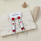 Syringe Design Acrylic Drop Earrings Female Travel Cartoon Earrings Creative Art