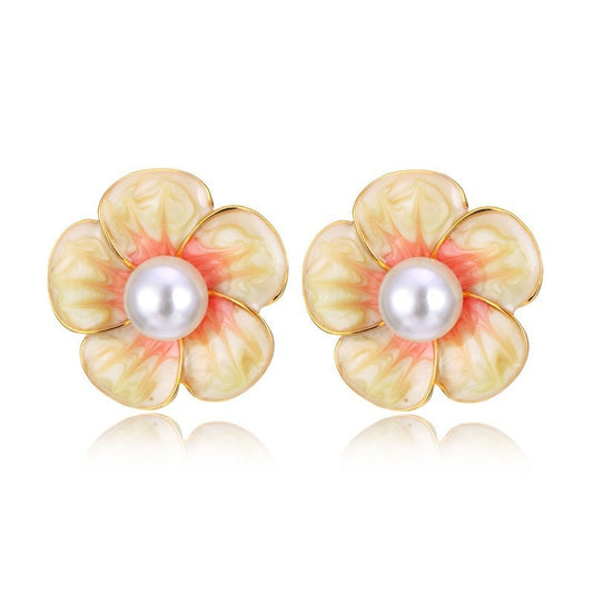 3D Flower Fashion Earrings Minimalist Creative Style Ear Studs Earrings