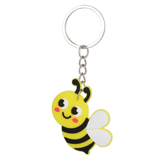 Cute Bee Keychain Party Gift Cute Keyring Cartoon DIY Jewelry Souvenir