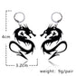 Black Dragon Acrylic Drop Earrings Jewelry For Women Fashion Accessories Trendy