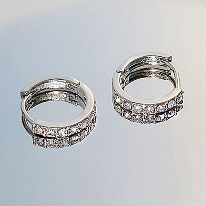 Crystal Hoop Earrings for Fashion Stylish Jewelry Drop Earrings