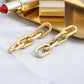Large Chain Links Drop Earrings Women Girl Fashion Trendy Jewelry Accessories