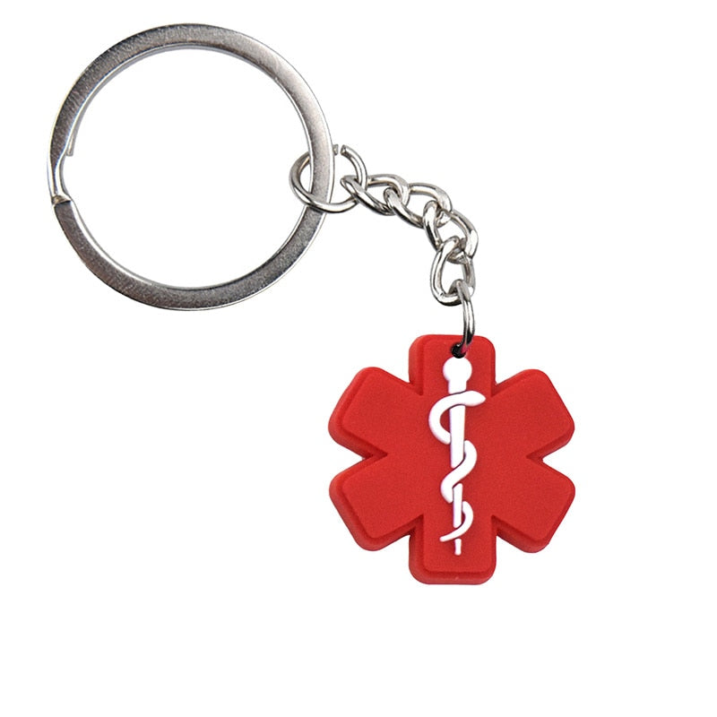 Medicine Symbol Keyring Gift for Nurse Doctor Medical Personnel Cute Cartoon