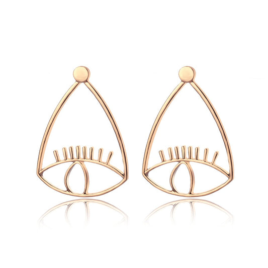 Abstract Eye Drop Earrings Women Travel Fashion Cartoon Earrings Creative