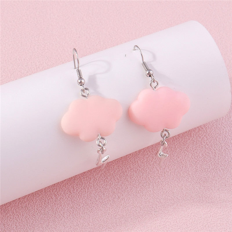 54 Styles Summer Cloud Bow Dangle Earrings Women Gifts Earring Cute Girls