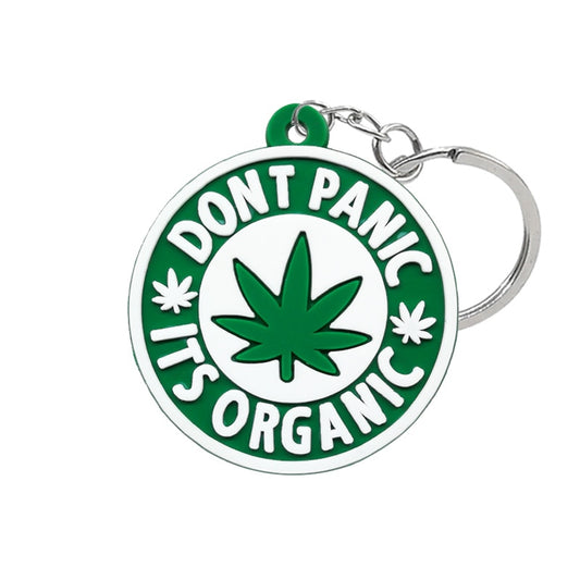 Its Organic Green Leaf Keychain Car Keyring Cartoon Creative Pendant Souvenir