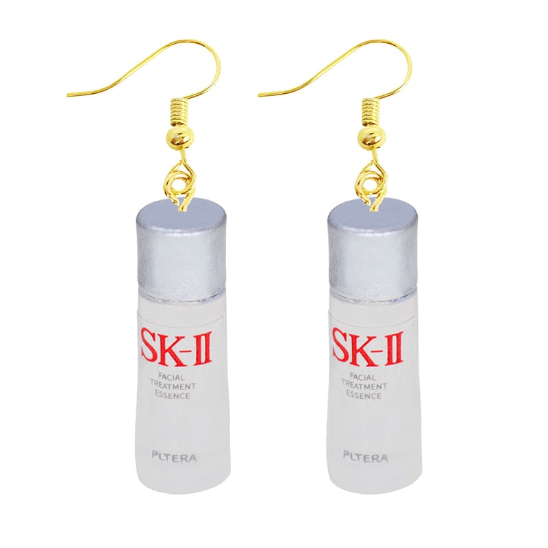 Cream Bottle Design Drop Earrings Women Art Fashion Cartoon Earrings Creative