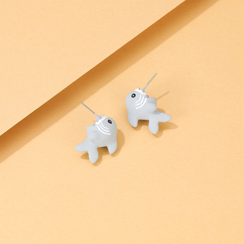 6 Styles Animal Cartoon Cute Ear Studs Female Jewelry Fun Gift Accessories