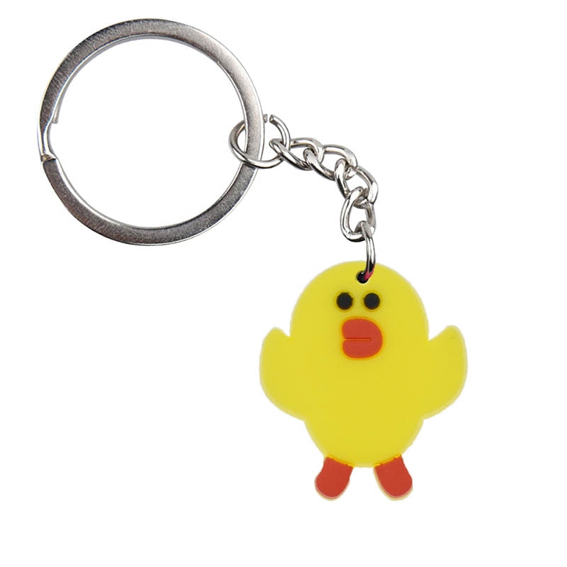 Small Chick Cute Animals Cartoon Keychain Lovely Shape Key Holder fit women men