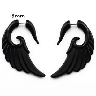 13 Styles Punk Wolf Tooth Spiral Bull Horn Snail Wing Shape Punk Men Earrings