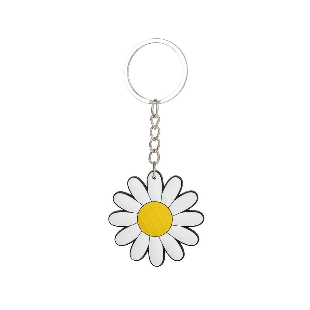 Beautiful Daisy Flower Keychain Party Gift Cute Keyring Cartoon DIY Jewelry