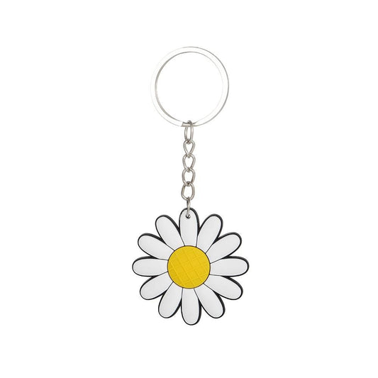 Beautiful Daisy Flower Keychain Party Gift Cute Keyring Cartoon DIY Jewelry