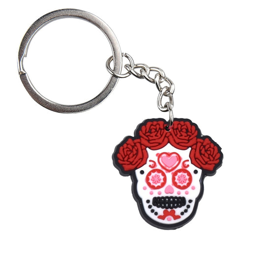 Day Of The Day Skull Mexican Cute Keychain PVC Keychain Backpack Ornaments