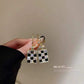 Rectangular Plaid Drop Earrings Women Party Wedding Jewelry Dangle Gifts