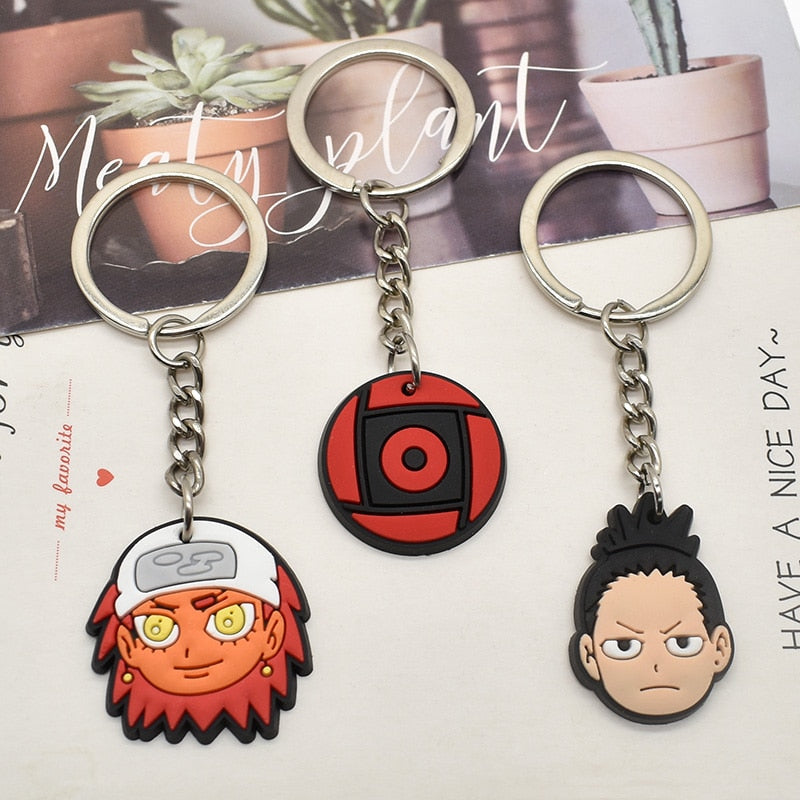 33 Styles Anime Narutos Red Cloud Keychain Vintage Figure Key Chain Goth Fashion