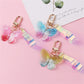 5 Styles Crystal Design Butterfly Acrylic Keychain Three-dimensional Dream Color