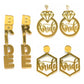 Ring Bridal Shower Gift Drop Dangle Earrings Trendy Women Fashion Earrings