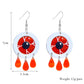 Red Eyes and Tears Drop Earrings Female Travel Cartoon Earrings Creative Art