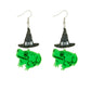 Frog and Hat Acrylic Drop Earrings Women Travel Fashion Cartoon Earrings