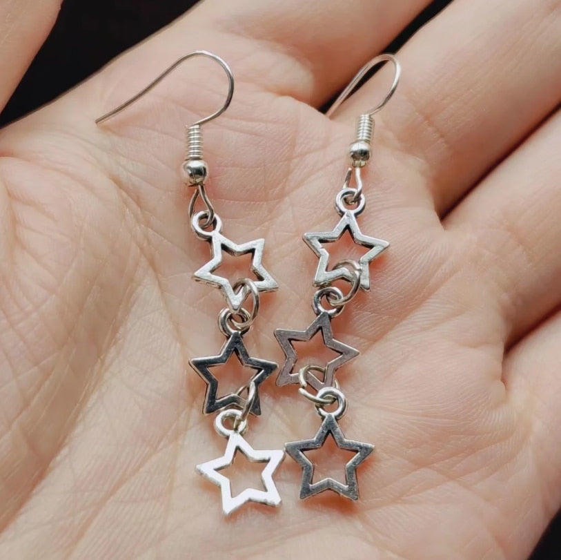 Bohemian Vintage Stars Dangle Earrings Fashion Party Girls Pendant Earrings