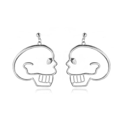 Abstract Face Skull Drop Earrings Women Travel Fashion Cartoon Earrings Creative