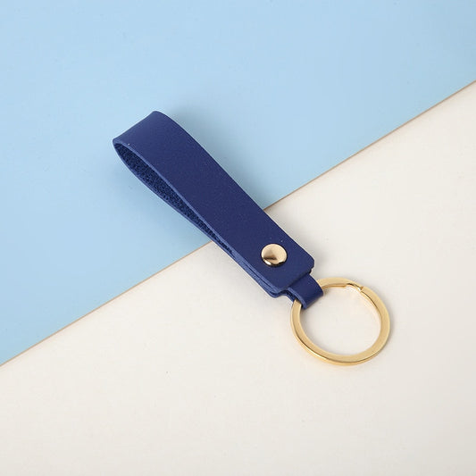 Navy Blue Finger Strap Keychain Cute Key Holder Cartoon Keyring Fashion Charm