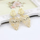 Hollow Out Geometric Pattern Lady Cute Dangle Earrings for Women Jewelry Girls