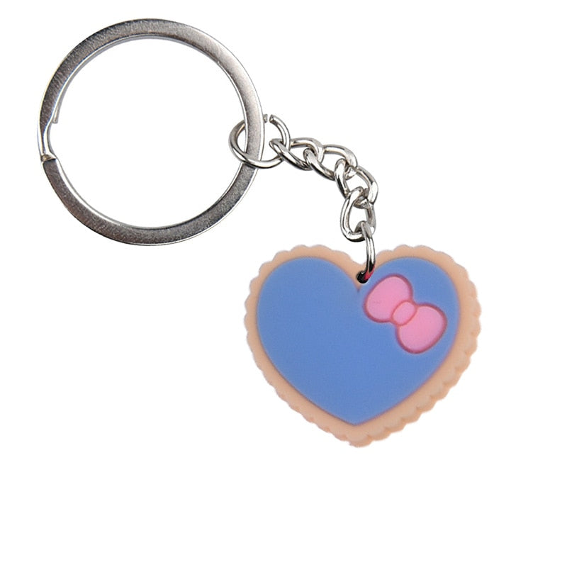 15 Styles Love Heart Couple Cute Keychain Cartoon Creative Gift Key Holder