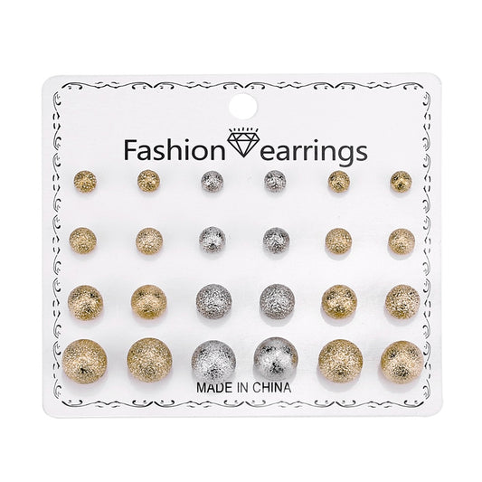 Glitter Balls Stud Earrings Women gift Earring Fashion Charm Statement Jewelry
