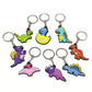 9 Styles PVC Cartoon Dinosaur Keychain Trinkets Gift Keyring Souvenir Handbag