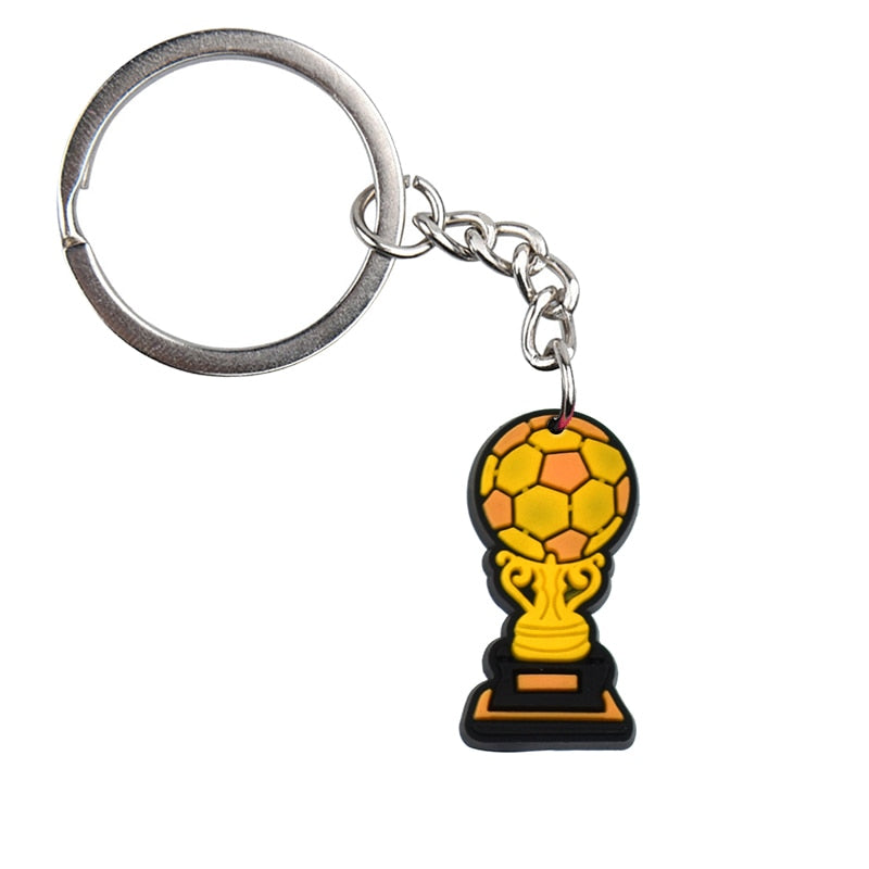 Soccer World Cup Football Keychain Party Gift Cute Keyring Cartoon DIY Jewelry