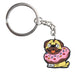 Dog And Donut Keychain Gift Cute Charms Keyring Souvenir Handbag Accessories