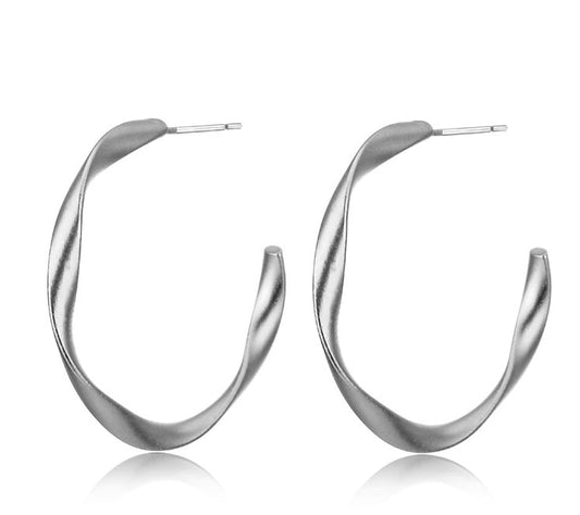 Twisted Hoop Earrings Women Travel Fashion Cartoon Earrings Creative Jewelry